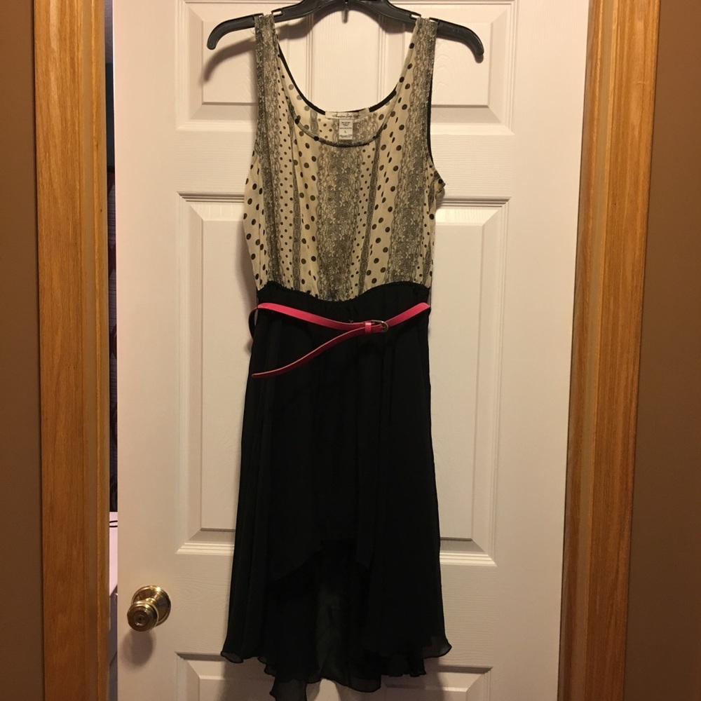 High low sheer top formal dress
